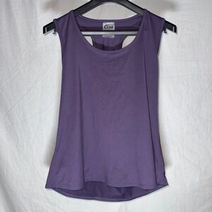 Zyia Active Women XL Plum Purple Open Back Racerback Performance Tank Top